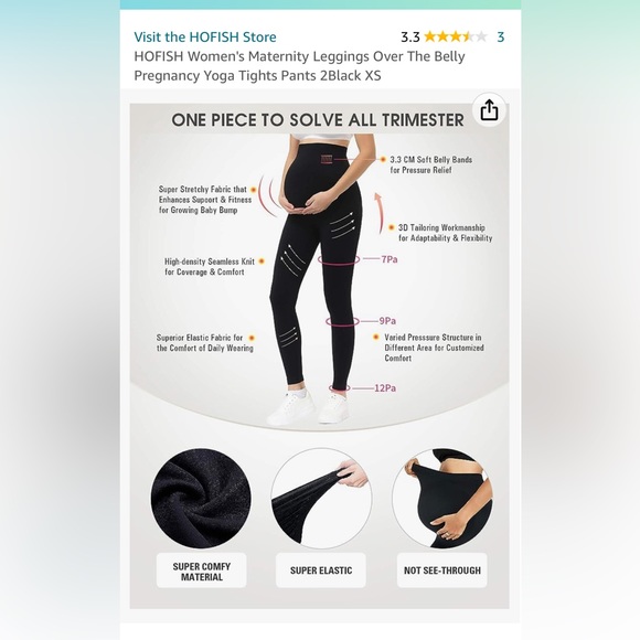 Brand New maternity leggings bundle of two! - Picture 5 of 5